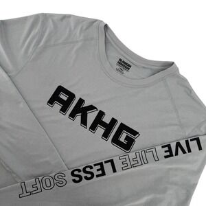 Alaskan Hardgear AKHG Mens L Tall Long Sleeve T Shirt Gray Performance Workwear